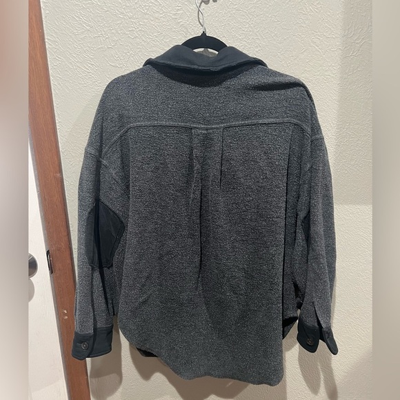 Free People Dark Gray The Ruby Jacket EUC Oversized XS - Picture 2 of 4